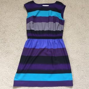 Anne Taylor Loft Striped Sheath Dress - SP